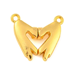 Золотой Магнитные подвески из сплава, сердце, сливовый, золотые, 21x23.5x5.5 мм, отверстие : 1.6 мм