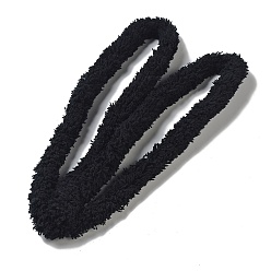 Черный Плюшевые палочки из полиэстера, стебли синели, средство для чистки трубок для изготовления кукол, чёрные, 1400x17 мм