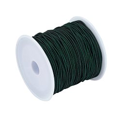 Dark Green Elastic Cord, Dark Green, 1mm, about 22.96 yards(21m)/roll