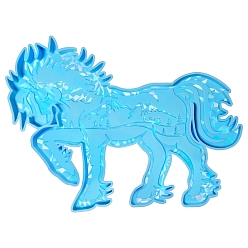 Темно-Голубой Силиконовые формы для подвесок пищевого класса своими руками, формы для литья смолы, лошадь, глубокое синее небо, 190x250 мм