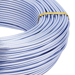 Светлый Стально-синий Анодированная алюминиевая проволока, для изготовления ювелирных изделий, светло-стальной синий, 12 датчик, 2.0 мм, около 180.44 футов (55 м) / 500 г
