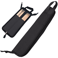 Black Canvas Drum Stick Storage Bag, Protective Bag, Black, 200x470x18mm
