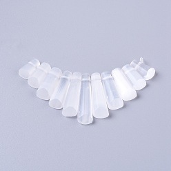 Белый Подвесные наборы из натурального кальцита, подвески с градуированными веерами, фокусные бусы, трапециевидные, белые, 15.5~38.5x8.5~10x5~7 мм, отверстие : 1 мм, 11 шт / комплект