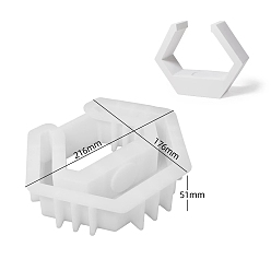 Белый Геометрическая форма силиконовые формы для свечей своими руками, пищевой силикон, изготовление украшений, для изготовления свечей, белые, 216x176x51 мм