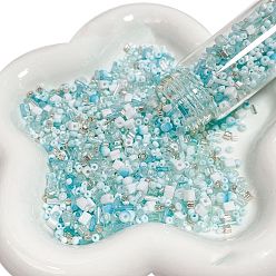 Темно-Голубой Прозрачные стеклянные бусины, разнообразные, глубокое синее небо, 20~50 мм