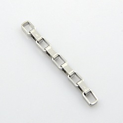Нержавеющая Сталь Цвет Устойчивы к потускнению 304 цепи из нержавеющей стали, несварные, цвет нержавеющей стали, 8x5x3 мм