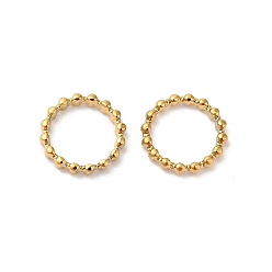 Золотой 304 Замкнутые соединительные кольца из нержавеющей стали, припаянные к сварному шву, текстурированная круглая, золотые, 18 датчик, 7x1 мм, внутренний диаметр: 5 мм