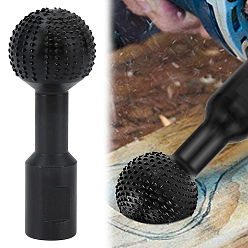 Черный Вращающийся нож для гравировки по дереву, стальной, шаровидной формы, деревообрабатывающий полировальный фрезер, чёрные, 10.9x4.1 см, отверстие : 12.5 мм