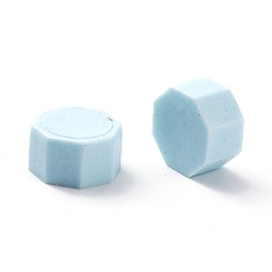 Light Sky Blue Sealing Wax Particles, for Retro Seal Stamp, Octagon, Light Sky Blue, 0.85x0.85x0.5cm about 1550pcs/500g
