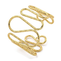 Золотой Вакуумное покрытие pvd 202 браслеты-манжеты из нержавеющей стали с открытым кольцом для женщин, золотые, 1-1/4~2-1/8 дюйм (3.1~5.25 см), внутренний диаметр: 2-1/4~2-3/8 дюйм (5.7~6 см)