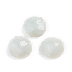 Flower Amazonite Натуральные цветочные кабошоны из амазонита, полукруглые / купольные, граненые, 7~8x3.5 мм