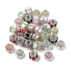 (52) Непрозрачная лаванда Акриловые стразы бусины, круглые, с k 5 стеклом, граненые, разноцветные, 17.5x15 мм, отверстие : 2 мм