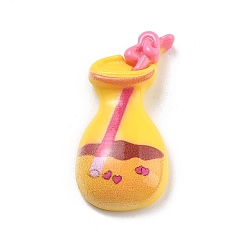 Drink Мультфильм смолы кабошоны, имитация еды, пить, 35.5x17.5x7 мм