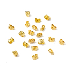 Golden Iron Friction Ear Nuts, Golden, 5x3.5mm, Hole: 0.7~0.9mm