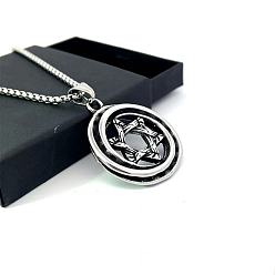 Нержавеющая Сталь Цвет Винтажная цепочка для хип-хопа из титановой стали в виде шестиконечной звезды.