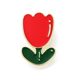 Цветок Броши из золотого сплава, эмалевые булавки, цветок, 29.5x19x1.5 мм