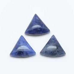 Sodalite Natural Sodalite Cabochons, Triangle, 15.5x14x5mm