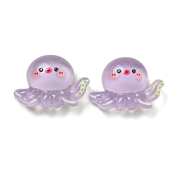 Осьминог Кабошоны из непрозрачной смолы с тематикой ледяного океана, морские животные кабошоны, осьминог, 18x25x9 мм