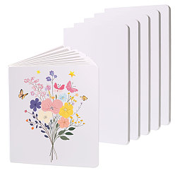 Белый 10 листы a4 альбом для эскизов и рисунков, пустой блокнот, прямоугольные, белые, 295x210x10.5 мм