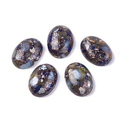 Халцедон Собраны синтетические имперские яшма и халцедон кабошоны, окрашенные, овальные, 25~25.5x18~18.5x7.2 мм