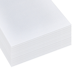 Blanco Lienzo de pintura de algodón, Rectángulo, blanco, 300x202x0.3 mm