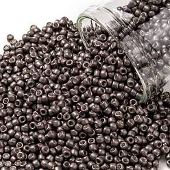 (556F) Matte Galvanized Mauve TOHO Round Seed Beads, Japanese Seed Beads, Frosted, (556F) Matte Galvanized Mauve, 11/0, 2.2mm, Hole: 0.8mm, about 50000pcs/pound