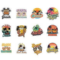 Другие Пленка теплопередачи пвх, гладить на простынях, шаблон темы пляжа, 185 мм, 12 шт / комплект