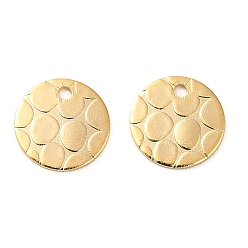 Настоящее золото 24K Латунь прелести, плоский круглый шарм, без кадмия и без свинца, реальный 24 k позолоченный, 8x0.8 мм, отверстие : 1 мм
