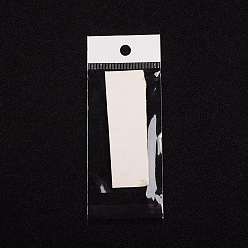 Clear Pearl Film Cellophane Bags, Self-Adhesive Sealing, with Hang Hole, Party Favor Bags, Clear, 8.5x5cm