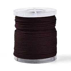 Кокосово-Коричневый 25м нейлоновый шнур с китайским узлом, для изготовления ювелирных изделий, круглые, кокосового коричневый, 1 мм, около 27.34 ярдов (25 м) / рулон