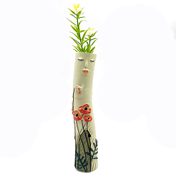 Tomate Harzvasen, Hauptdekorationen, Säule mit Blumen, Tomate, 45x200 mm