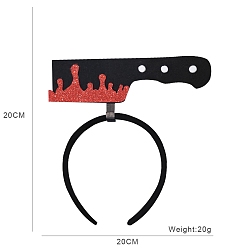 Tool Ленты для волос из ткани на Хэллоуин, аксессуары для волос для украшения вечеринок, нож, 200x200 мм