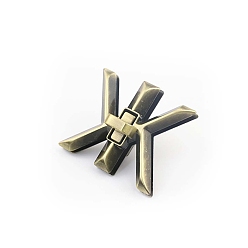 Античная Бронза Застежки-защелки для деревянных ящиков из цинкового сплава, шкатулка застежка, античная бронза, 48x40 мм