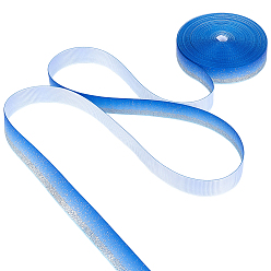 Bleu Royal 10 yards ruban polyester, avec de la poudre de paillettes, bleu royal, 5/8 pouces (16 mm)