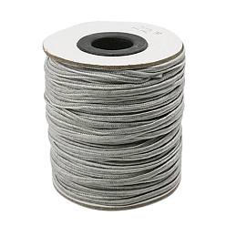 Gray Nylon Thread, Nylon Jewelry Cord for Custom Woven Jewelry Making, Gray, 2mm, about 100yards/roll(300 feet/roll)
