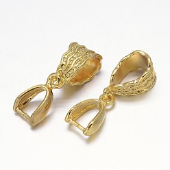 Золотой Стойки обшивки латунь подвесные прижимные поручительств, золотые, 13x8x5 мм, отверстия: 5x9 мм и 7x4 мм, контактный: 1 мм