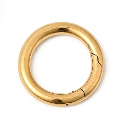 Золотой 304 пружинные кольца из нержавеющей стали, ионное покрытие (ip), кольцо, золотые, 20x3 мм, отверстие : 14 мм