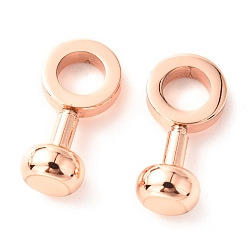 Розовое Золото Латунные застежки для сумок своими руками, для лямки, обвязочные сумки аксессуары, розовое золото , 2.05x1.05x0.8 см, Внутренний диаметр: 0.6 cm