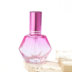 Фуксин Стеклянный распылитель в форме ромба, для эфирных масел, духи, фуксиново-красные, 4.5x7 см, емкость: 12 мл (0.41 жидких унций)