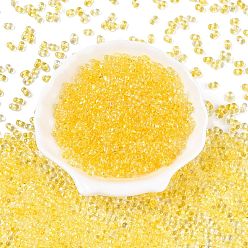 Золотистый Спрей роспись стекла бисер, арахис, золотые, 6~6.5x4x3 мм, отверстие : 1.4~1.5 мм, Около 4000 шт / фунт