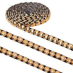 Золотой Латунная накладка на шляпку гвоздя с конусом, горячая фиксация металлической приклеиваемой утюгом выпуклой куполообразной шляпки гвоздя, золотые, 8x3.2 мм