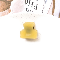 Хаки Мини-заколки для волос из ацетата целлюлозы, аксессуары для волос для девочек, хаки, 23x23 мм