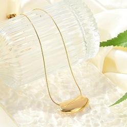 Trapezoid 304 ожерелья из нержавеющей стали с подвеской в виде змеи для женщин, реальный 18 k позолоченный, трапециевидные, 16.30 дюйм (41.4 см)