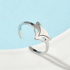 Лиса 304 регулируемые манжетные кольца из нержавеющей стали, цвет нержавеющей стали, лиса, 9 мм, регулируемый