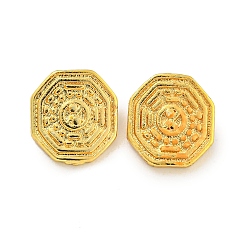 Real 18K Gold Plated Brass Micro Pave Cubic Zirconia Peg Bails, For Half Drilled Beads, Long-Lasting Plated, Lead Free & Cadmium Free, Gossip, Real 18K Gold Plated, 8x7.5x1.5mm, Pin: 0.5mm