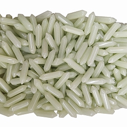 Luminous Stone Синтетические светящиеся камни лечебные камни, камень в форме пули с двойными концами, для балансировки рейки, 32x8 мм