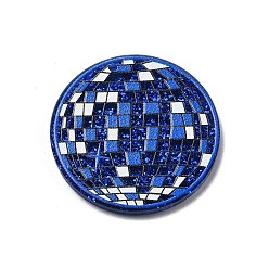 Королевский синий Акриловые подвески, серия диско, королевский синий, 34.5x2 мм, отверстие : 1.6 мм