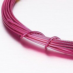 Camellia Round Aluminum Wire, Bendable Metal Craft Wire, for DIY Arts and Craft Projects, Camellia, 18 Gauge, 1mm, 5m/roll(16.4 Feet/roll)