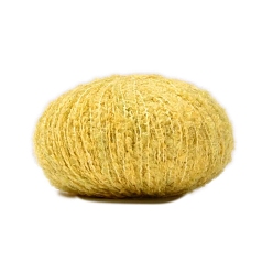 Золотистый Полиэфирная пряжа, для ткачества, вязание крючком, золотые, 1~2 мм, около 218.72 ярдов (200 м) / моток