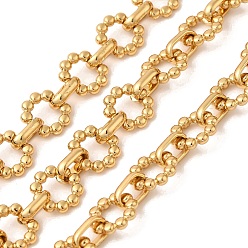 Золотой 304 цепи из нержавеющей стали, несварные, с катушкой, золотые, 9.5x1.8 мм, 5 м / рулон